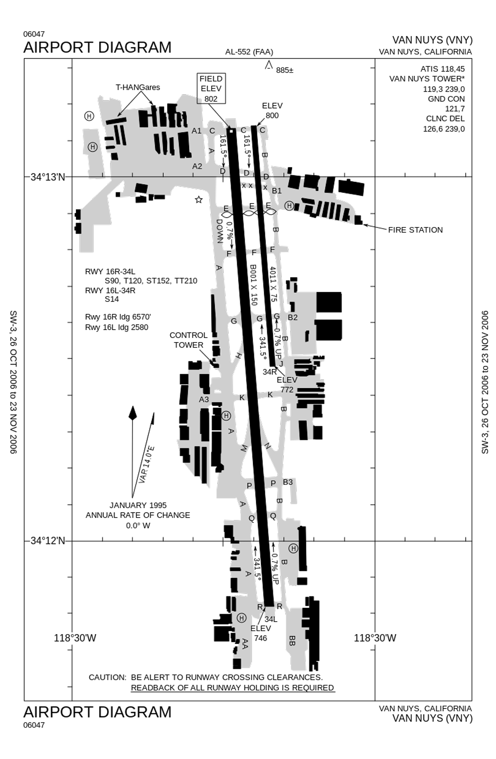 Van Nuys airport diagram